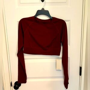 Halara long sleeve crop top